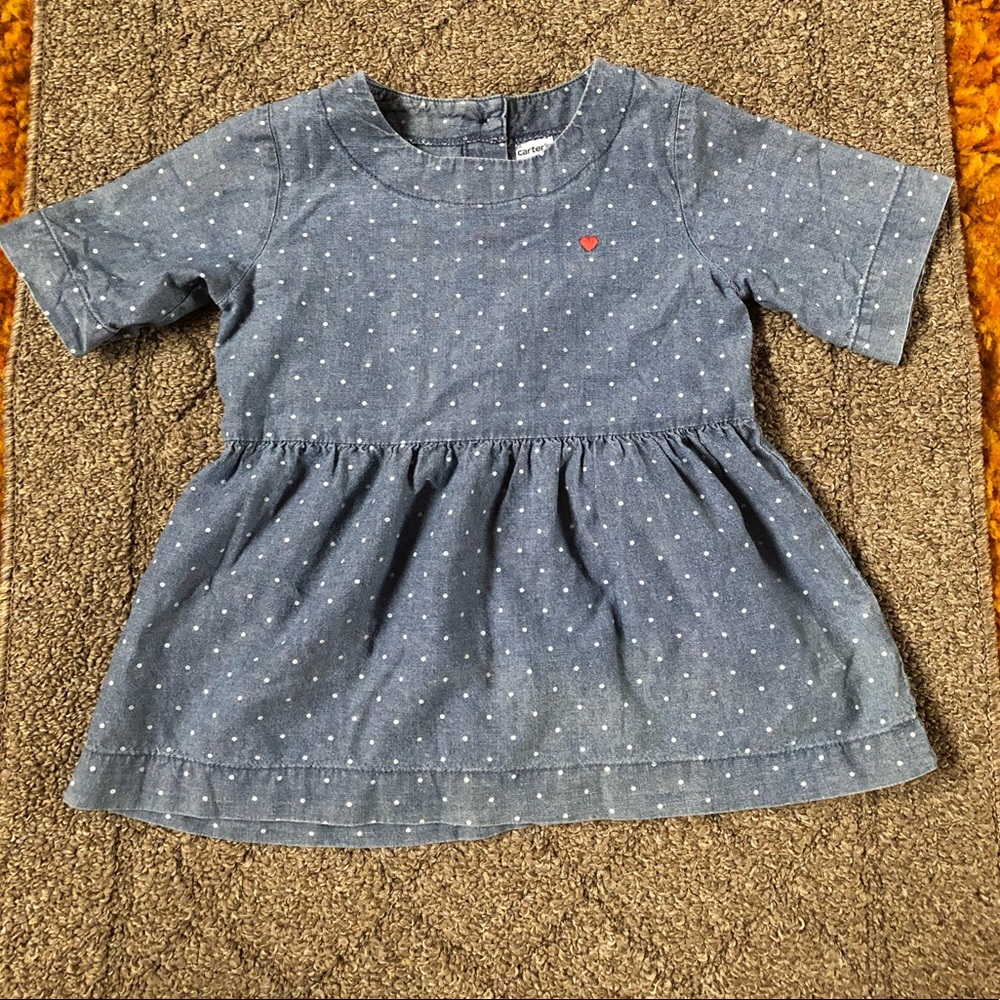Carter’s Denim Polkadot dress
